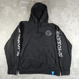 Mammoth Mountain Hoodie Mens Medium Black California Ski Resort Pullover